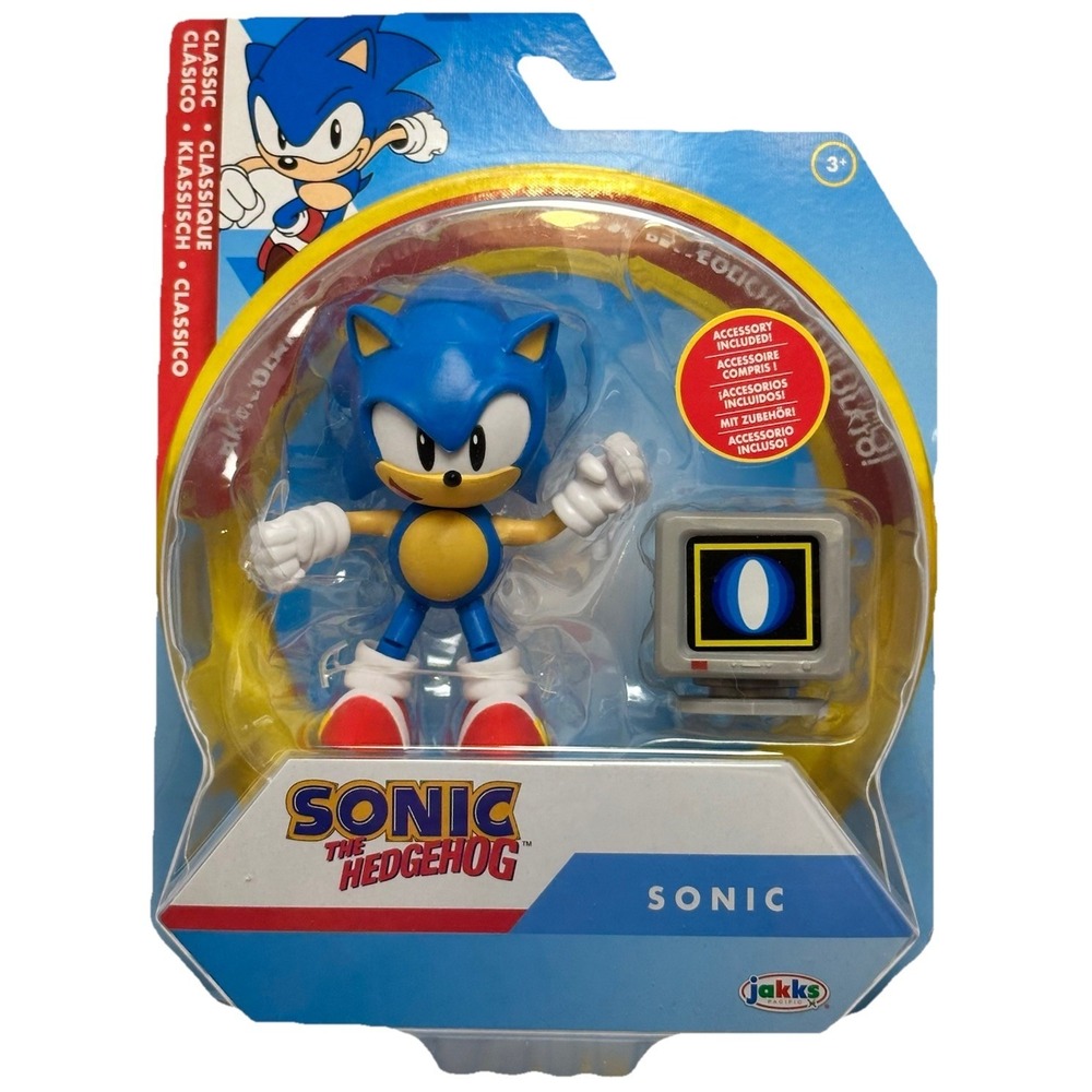 Sonic The Hedgehog Classic Sonic 4 Inch Action Figure Jakks Pacific‎ New Sealed
